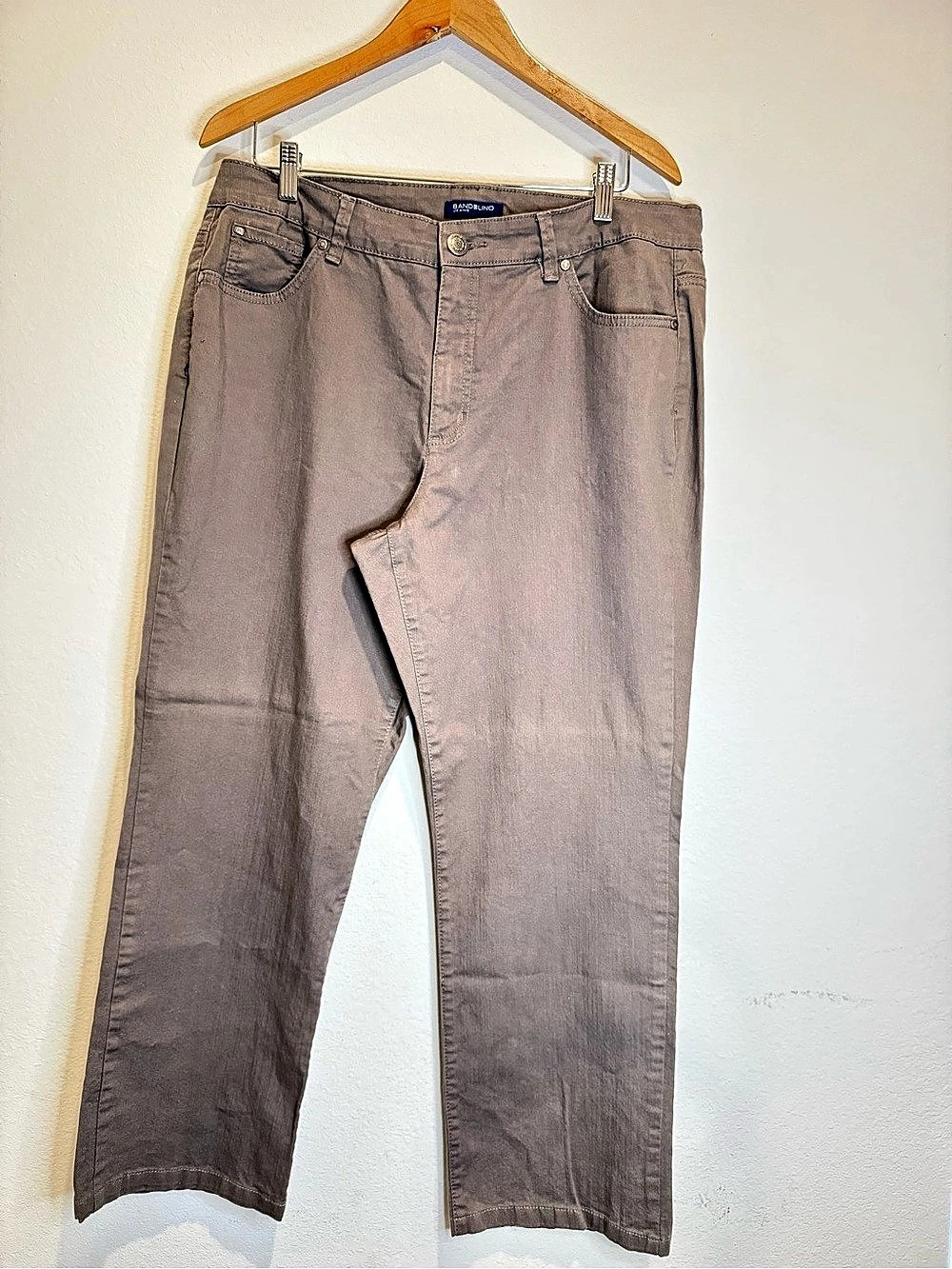 Bandolino Samantha Straight Leg Pants Straight Leg Cotton Pants Size 18